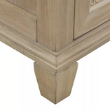 Ronnie Freestanding Solid Wood Bathroom Vanity With Pure White Quartz Sink Top & 4 In. Backsplash in Nature Wood Finish