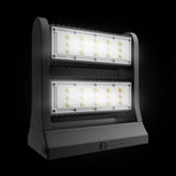 Rotatable LED Wall Pack Light 80W 5700K, 10800LM, Black, UL, DLC Premium, IP65, Adjustable Head Can be used as Up/Down Light, Outdoor Rotatable Wall Light