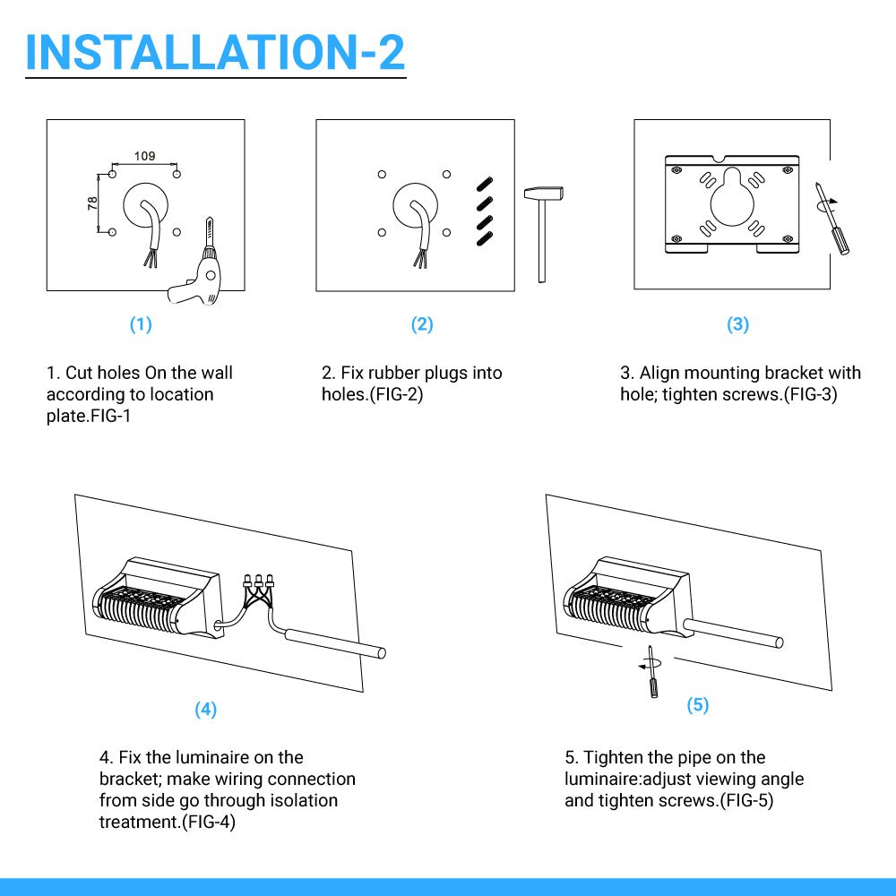 Rotatable LED Wall Pack Light 80W 5700K, 10800LM, Black, UL, DLC Premium, IP65, Adjustable Head Can be used as Up/Down Light, Outdoor Rotatable Wall Light