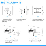 Rotatable LED Wall Pack Light 80W 5700K, 10800LM, Black, UL, DLC Premium, IP65, Adjustable Head Can be used as Up/Down Light, Outdoor Rotatable Wall Light