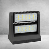 Rotatable LED Wall Pack Light 80W 5700K, 10800LM, Black, UL, DLC Premium, IP65, Adjustable Head Can be used as Up/Down Light, Outdoor Rotatable Wall Light