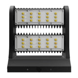 Rotatable LED Wall Pack Light 80W 5700K, 10800LM, Black, UL, DLC Premium, IP65, Adjustable Head Can be used as Up/Down Light, Outdoor Rotatable Wall Light