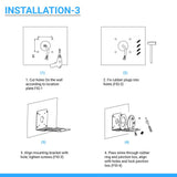 Rotatable LED Wall Pack Light 80W 5700K, 10800LM, Black, UL, DLC Premium, IP65, Adjustable Head Can be used as Up/Down Light, Outdoor Rotatable Wall Light