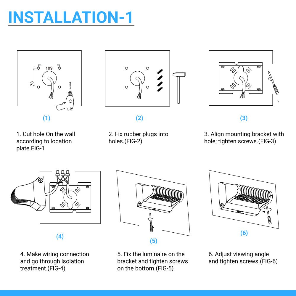 Rotatable LED Wall Pack Light 80W 5700K, 10800LM, Black, UL, DLC Premium, IP65, Adjustable Head Can be used as Up/Down Light, Outdoor Rotatable Wall Light