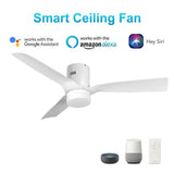 Spezia 52" In. 3 Blade Smart Ceiling Fan with LED Light Kit Works with Led Light Kit & Remote