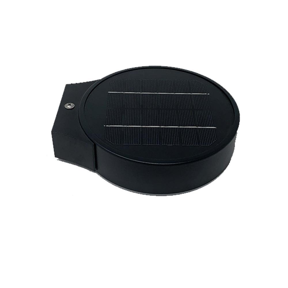 Smart Solar Outdoor LED Wall Lights with PIR Sensor, Round, HY06WSRB, Waterproof Outdoor Security Lights