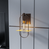 Smyth Outdoor Wall Sconce, E26 Socket 1X60W, Clear Glass, Bronze,  22" H x 12.5" W, Extends 7" from the wall