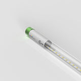 T8 4ft LED Tube/Bulb - Glass 18W 1620 Lumens 6500K Clear, Plug N Play, Double End Power - Ballast Compatible (Check Compatibility List)