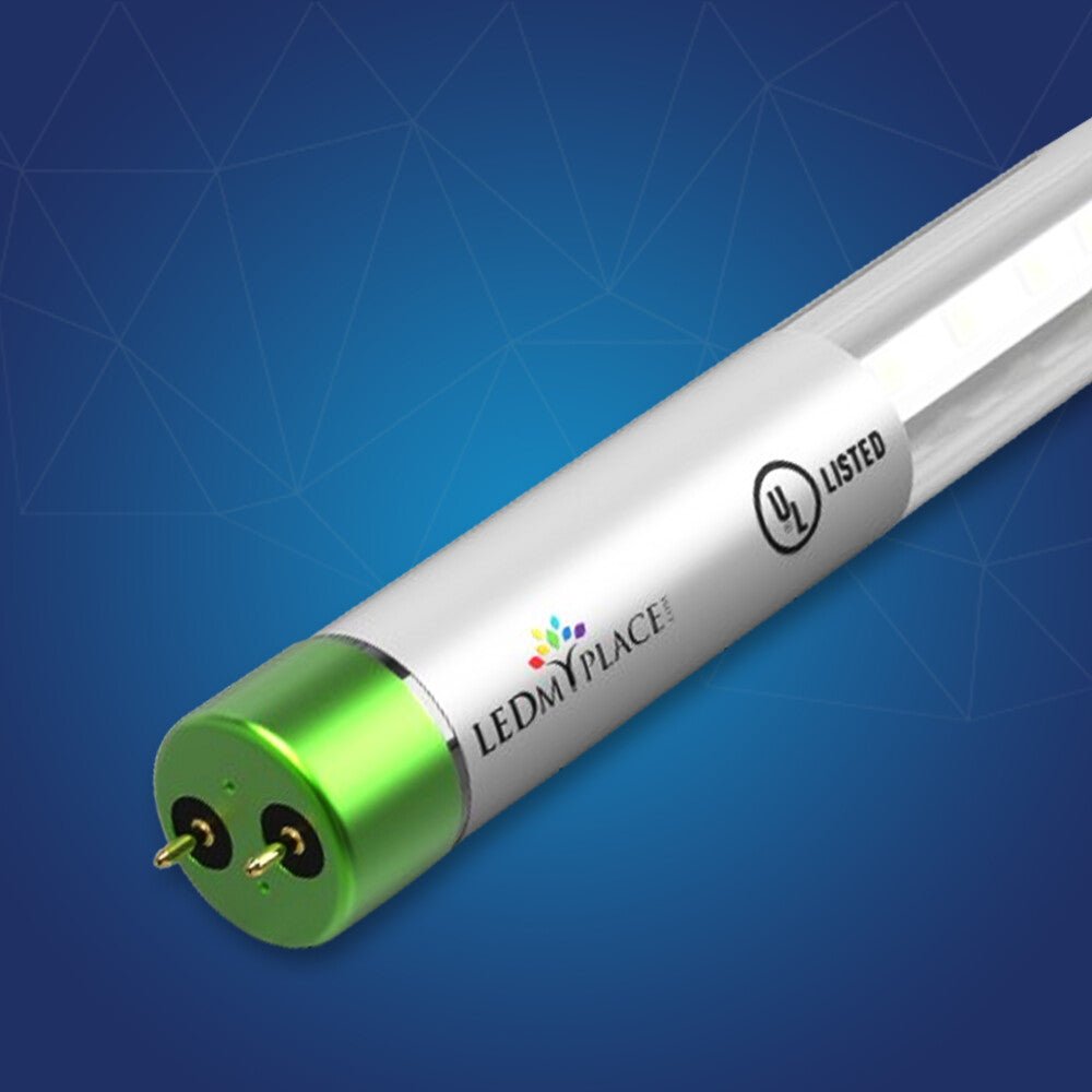 T8 4ft LED Tube/Bulb - Glass 18W 1800 Lumens 4000K Clear, Single Ended Power - Ballast Bypass