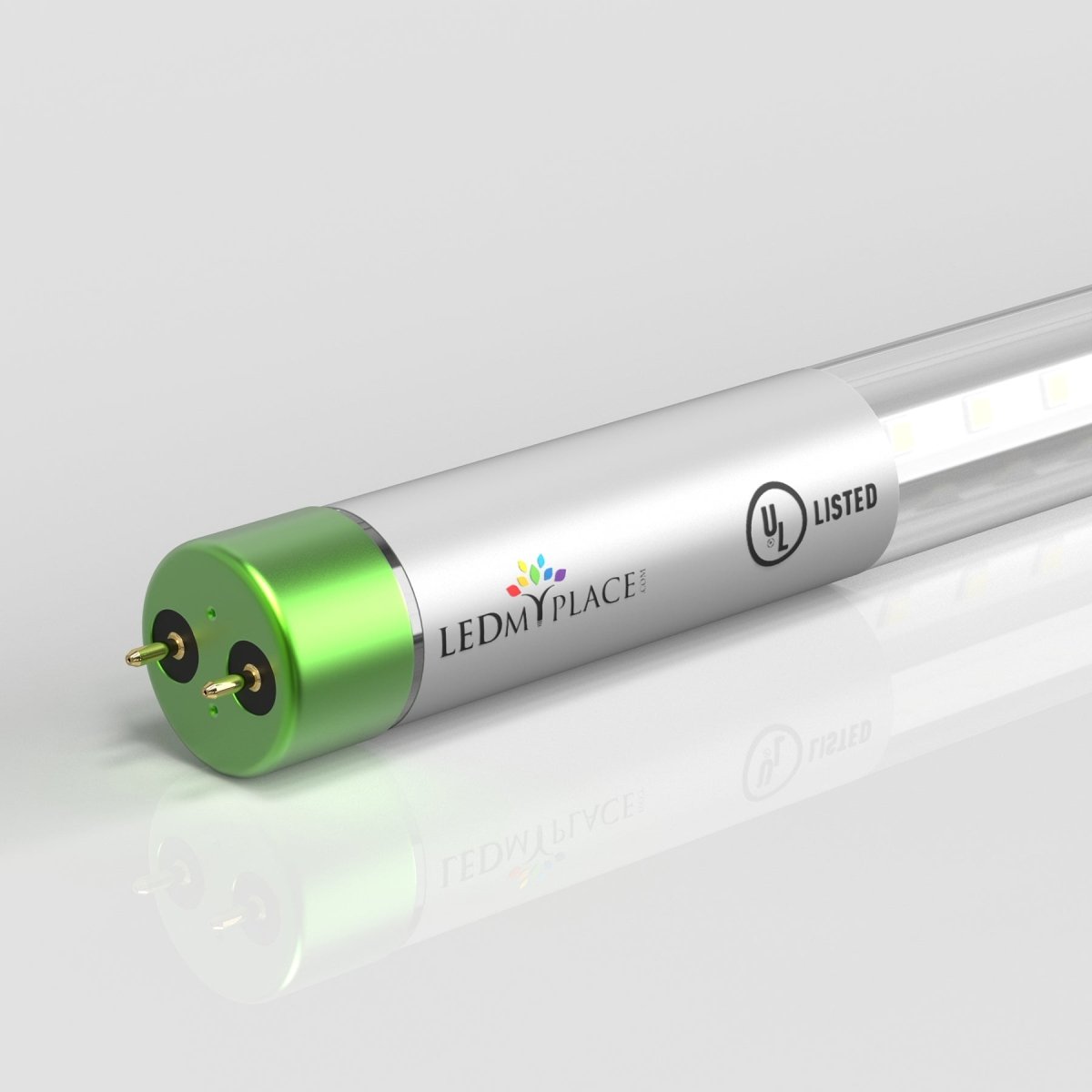 T8 4ft LED Tube/Bulb - Glass 18W 1800 Lumens 4000K Clear, Single Ended Power - Ballast Bypass