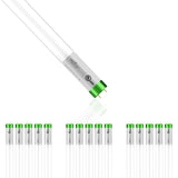 T8 4ft LED Tube/Bulb - Glass 18W 1800 Lumens 4000K Frosted, Single Ended Power - Ballast Bypass