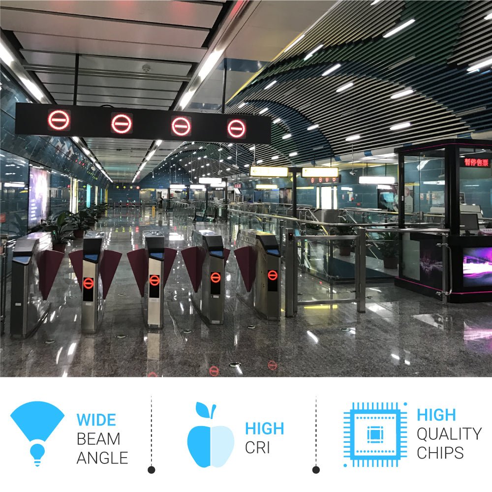 T8 4ft LED Tube/Bulb - Glass 18W 1800 Lumens 5000K Clear, G13 Base, Single Ended power - Ballast Bypass