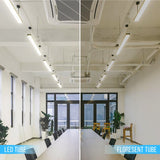 T8 4ft LED Tube/Bulb - Glass 18W 1800 Lumens 5000K Clear, G13 Base, Single Ended power - Ballast Bypass