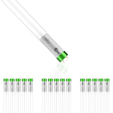 T8 4ft LED Tube/Bulb - Glass 18W 1800 Lumens 5000K Frosted, G13 Base, Single Ended Power - Ballast Bypass