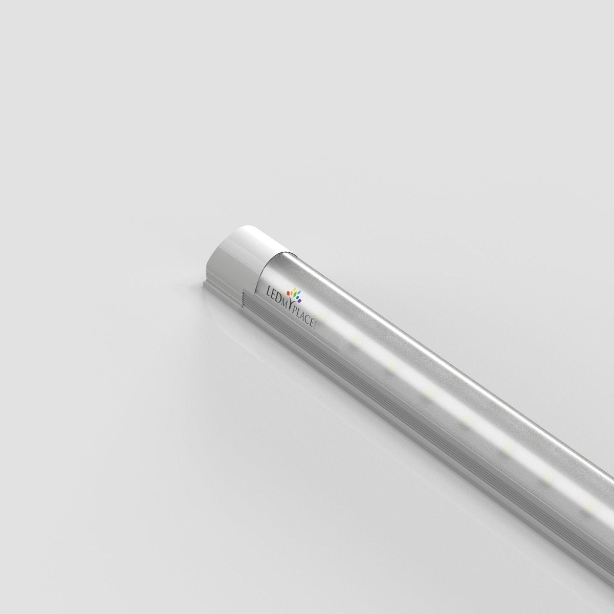 T8 8ft Integrated LED Tube Light 60W V-Shape 5000K Daylight White, Frosted, 8 Foot Plug and Play Linkable LED Shop Lights, Damp Location