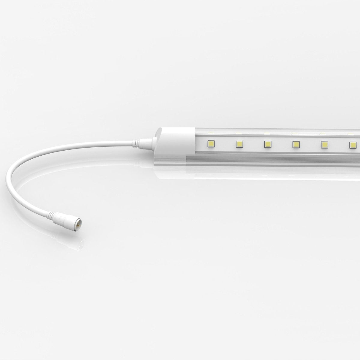 T8 LED Freezer/Cooler Tube Light - V Shape - 6ft 40W 5000k Clear 4800 Lumens Rebate Eligible, Walk-in Cooler Light - 30 Pack