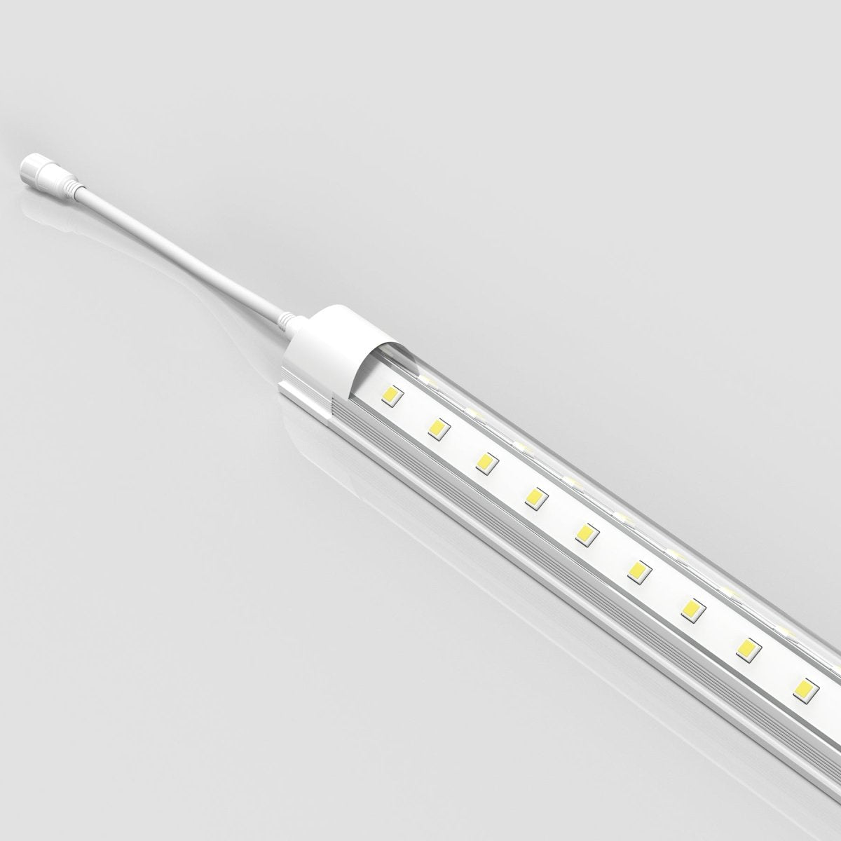 T8 LED Freezer/Cooler Tube Light - V Shape - 6ft 40W 5000k Clear 4800 Lumens Rebate Eligible, Walk-in Cooler Light - 30 Pack