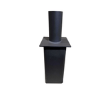 Tenon adaptor for 4 inch square poles