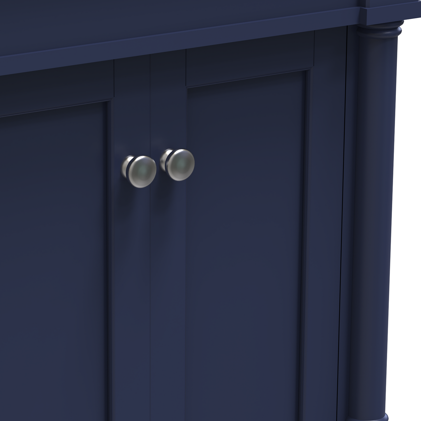 Torino 24 In. Navy Blue Freestanding Solid Wood Bathroom Vanity with Porcelain Sink Top