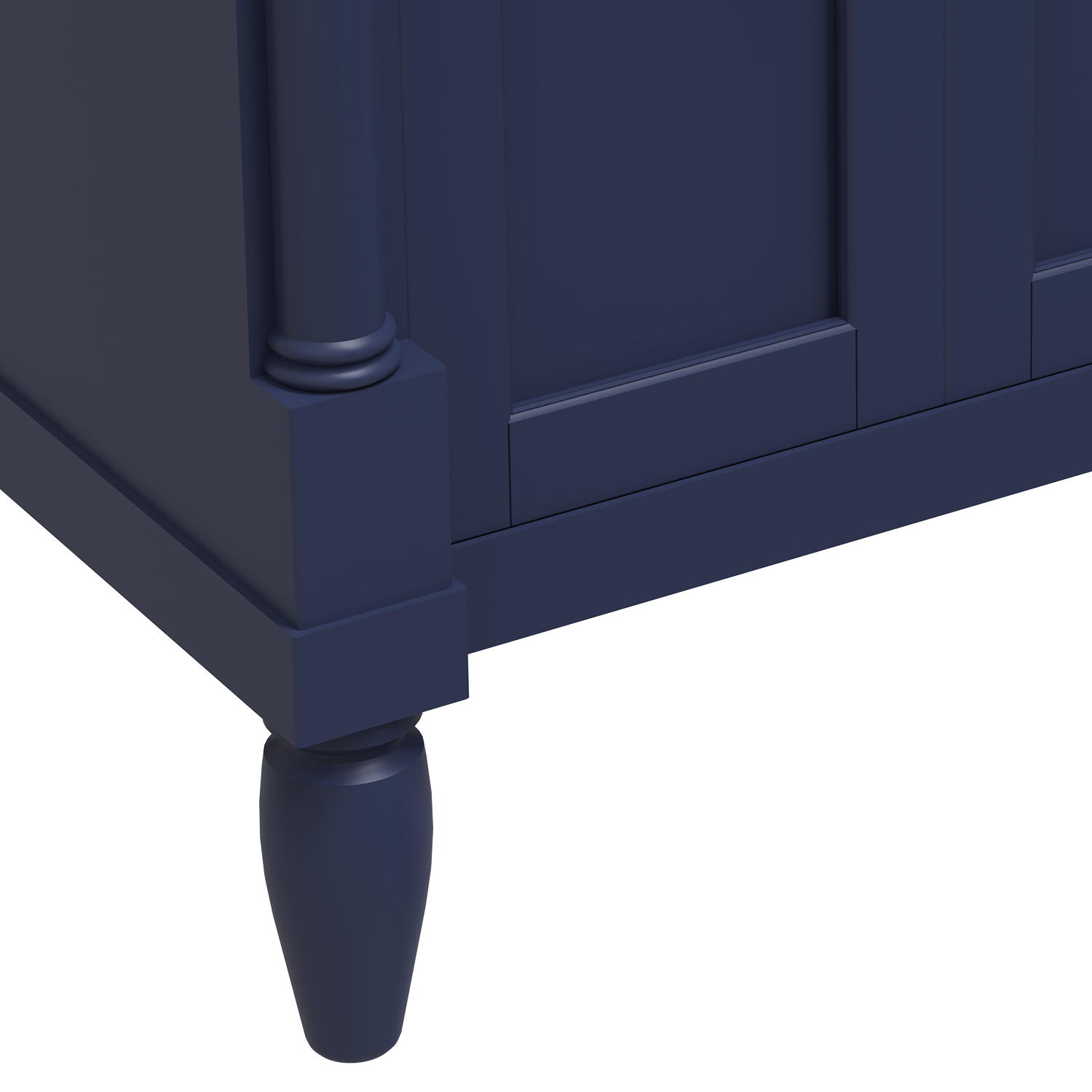 Torino 24 In. Navy Blue Freestanding Solid Wood Bathroom Vanity with Porcelain Sink Top