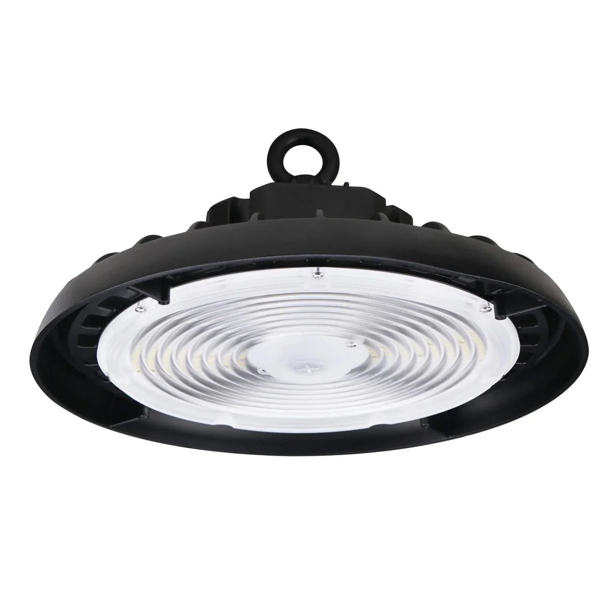 UFO LED High Bay Light 150/120/100 Watt Adjustable, 5700K, 150LM/W-155LM/W, 120-277VAC, IP65, UL, DLC Listed, 1-10V Dim, For Warehouse Factory Workshops Gymnasium & Supermarket Lighting