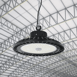 UFO LED High Bay Light 150/120/100 Watt Adjustable, 5700K, 150LM/W-155LM/W, AC277-480V High Voltage, IP65, UL, DLC Listed, 1-10V Dim, For Warehouse Barn Airport Workshop Garage Factory