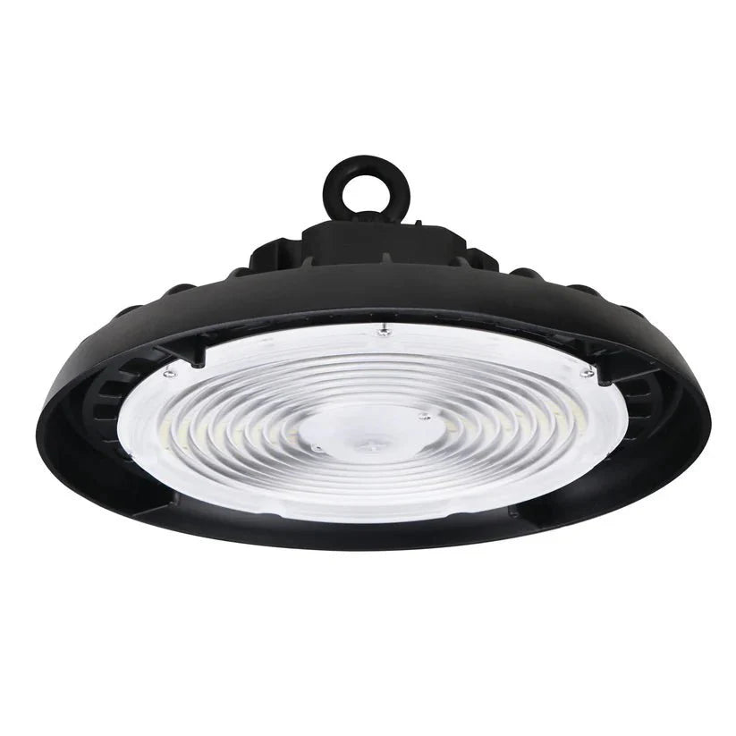 UFO LED High Bay Light  240W/220W/200W Wattage Adjustable, 4000K, 150 LM/W, DLC Premium 1-10V Dimmable,  AC120-277V, Commercial LED Light for Barn Workshop Warehouse Gym Airport Lights