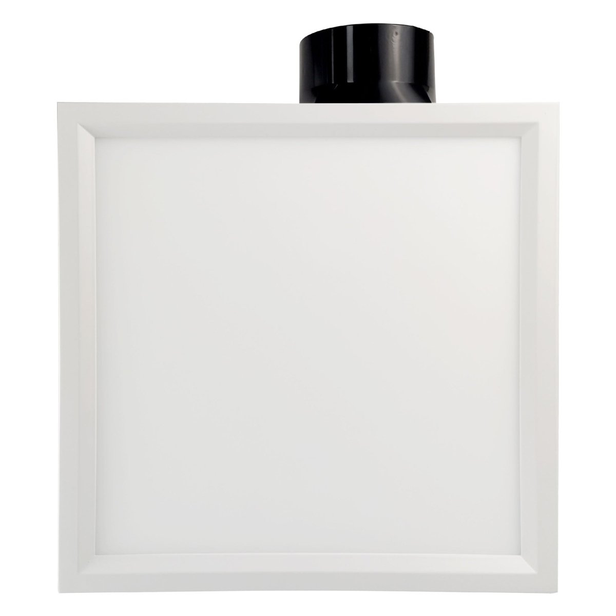 Quiet Exhaust Fan for Bathroom with Square Flat Panel Light 8W, 4000K 1000LM, 50-100 CFM, <0.3-0.7 Sones, Ceiling/Wall Mounted