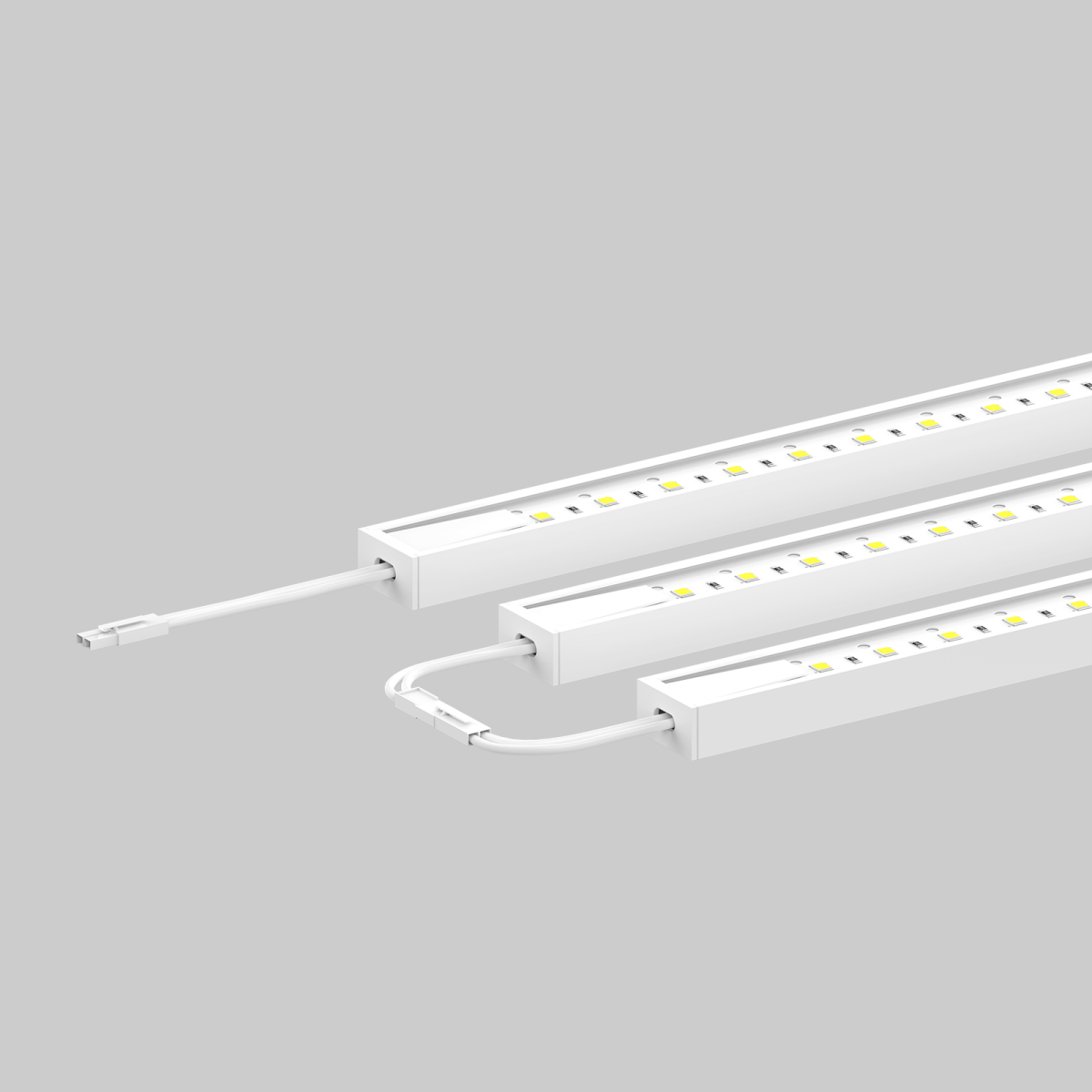 Under Cabinet LED Lighting Kit, Direct Plug-In, 12 Inch, Linkable LED Light Bar, 3-Piece Kit, 3x3.6Watt 330 LM,White - Under Counter Lights for Kitchen,Desk,Wardrobe,Closets ,Cupboard