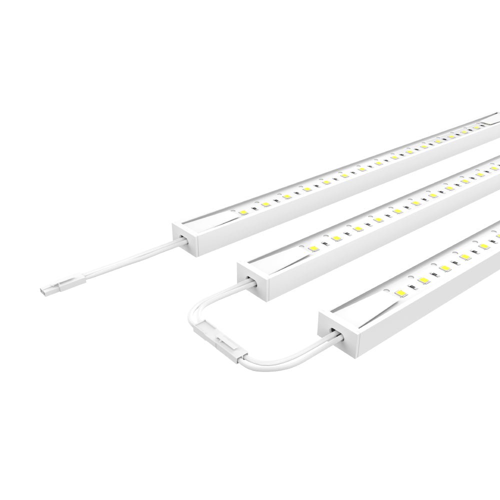 Under Cabinet LED Lighting Kit, Direct Plug-In, 12 Inch, Linkable LED Light Bar, 3-Piece Kit, 3x3.6Watt 330 LM,White - Under Counter Lights for Kitchen,Desk,Wardrobe,Closets ,Cupboard