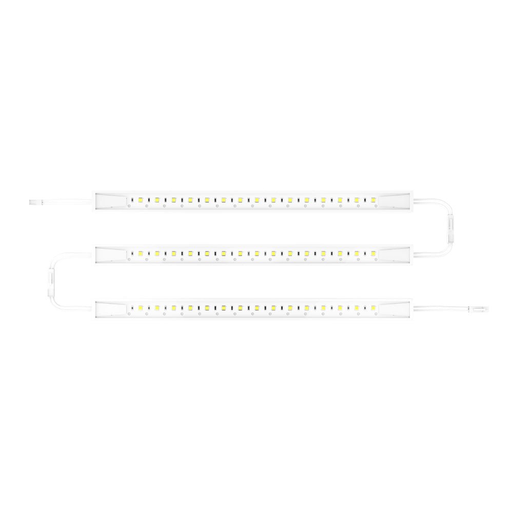 Under Cabinet LED Lighting Kit, Direct Plug-In, 12 Inch, Linkable LED Light Bar, 3-Piece Kit, 3x3.6Watt 330 LM,White - Under Counter Lights for Kitchen,Desk,Wardrobe,Closets ,Cupboard