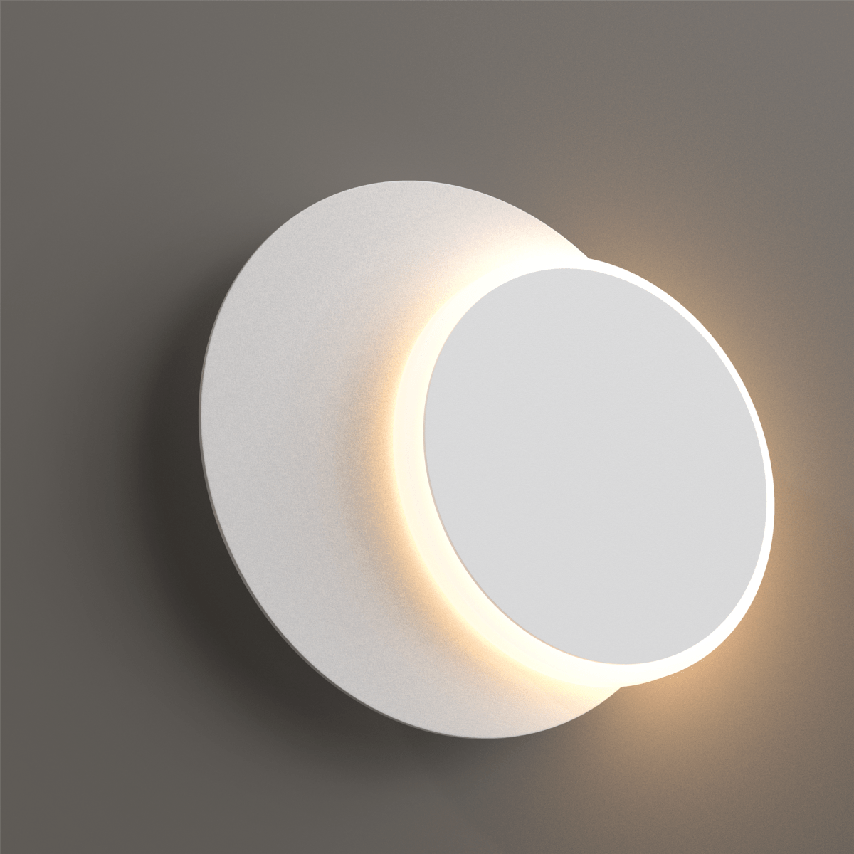 Unique Circular LED Wall Sconce, 11W, 3000K, Diameter 9.9 inch, Modern Round Lamp
