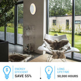 Unique Circular LED Wall Sconce, 11W, 3000K, Diameter 9.9 inch, Modern Round Lamp