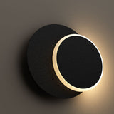 Unique Circular LED Wall Sconce, 11W, 3000K, Diameter 9.9 inch, Modern Round Lamp
