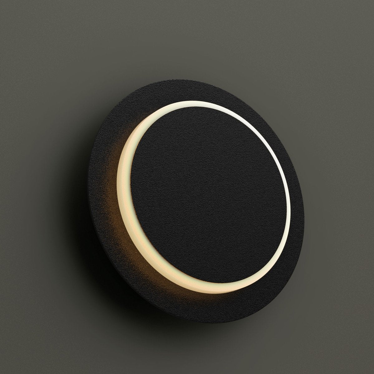 Unique Circular LED Wall Sconce, 11W, 3000K, Diameter 9.9 inch, Modern Round Lamp