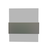 Wall Mounted LED Light Fixture, 5000K, Dimmable, ETL/CE Certificate, Material: Metal + White Acrylic Shade