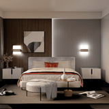 Wall Mounted LED Light Fixture, 5000K, Dimmable, ETL/CE Certificate, Material: Metal + White Acrylic Shade