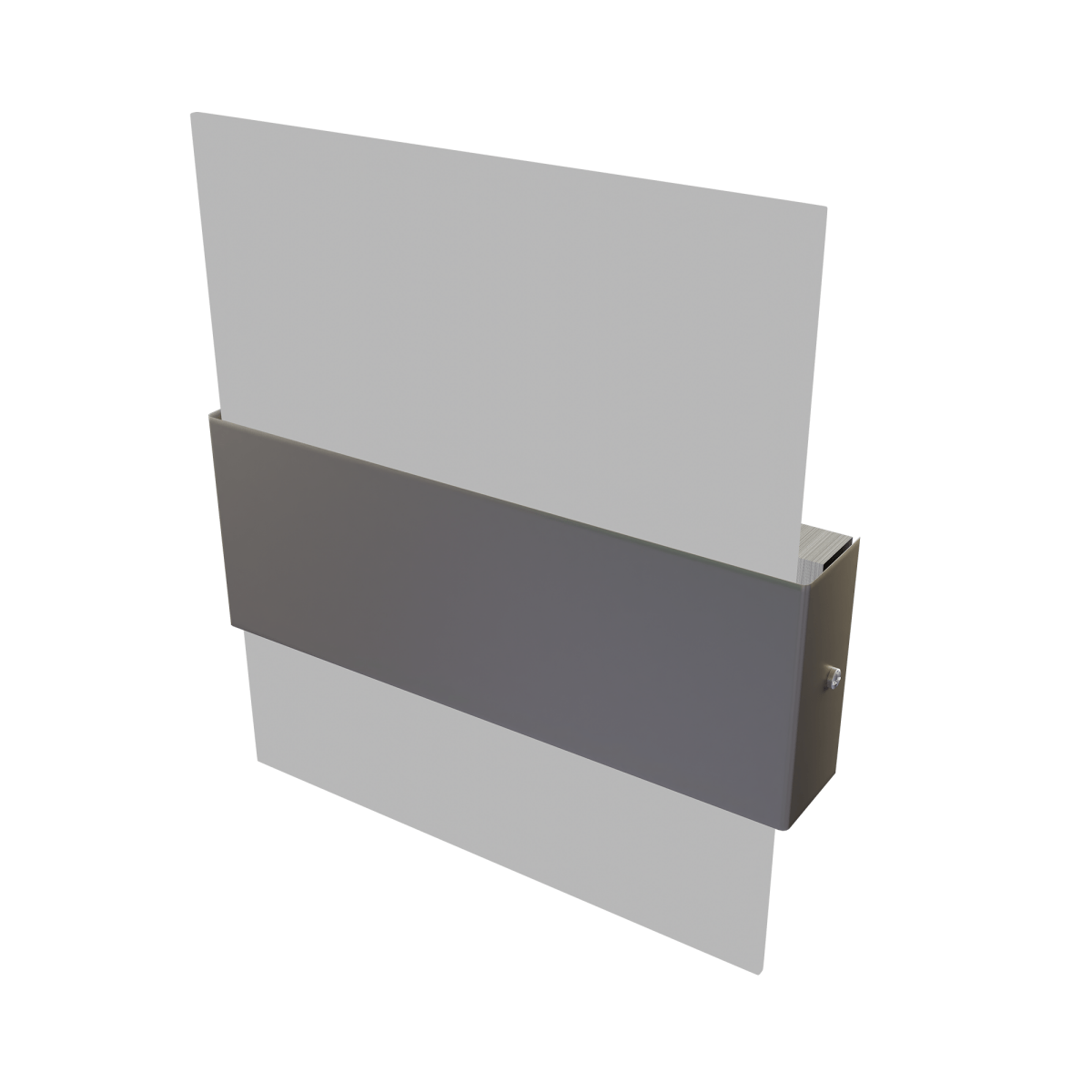 Wall Mounted LED Light Fixture, 5000K, Dimmable, ETL/CE Certificate, Material: Metal + White Acrylic Shade