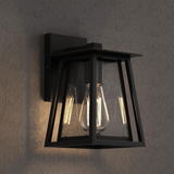 Wall Sconce Fixture, UL Listed for Damp Location, E26 Socket Wall Lamp, Matte Black Finish, Hallway Light Fixtures