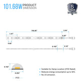 White LED Strip Light, 16.4ft Dimmable - 24V - IP20 - 879 Lumens/ft, SMD2835, Tape Lights for Bedroom, Kitchen, Mirror, Home Decoration