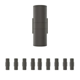 LED Up & Down Lights Outdoor, Cylinder, 12WX2, AC100- 277V, 80-90 Lm/W, IP65, Light Bronze Finish, Double Side