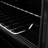 ZLINE 30 in. Autograph Edition Professional True Convection Single Wall Oven with Air Fry and Self Clean in Satin Stainless Steel with Matte Black Handle (WASSZ-30-MB)