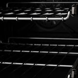 ZLINE Autograph Edition 36 in. 4.6 cu. ft. Legacy Dual Fuel Range with 6 Burner Gas Cooktop and Electric Convection Oven in Satin Stainless Steel with Black Matte Door and Champagne Bronze Accents (RASZ-BLM-36-CB)