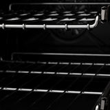 ZLINE Autograph Edition 48 in. 6.0 cu. ft. Legacy Dual Fuel Range with 7 Burner Gas Cooktop and 2 Electric Ovens in Satin Stainless Steel with Black Matte Doors and Champagne Bronze Accents (RASZ-BLM-48-CB)