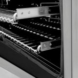 ZLINE Autograph Edition 48 in. 6.0 cu. ft. Legacy Dual Fuel Range with 7 Burner Gas Cooktop and 2 Electric Ovens in Stainless Steel and Matte Black Accents (RAZ-48-MB)