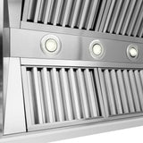 ZLINE 36 in. Wooden Wall Mount Range Hood in Rustic Bright White Finish (355WW-36)