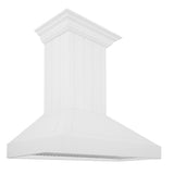 ZLINE 36 in. Wooden Wall Mount Range Hood in Shiplap Bright White Finish (KPWW-36)