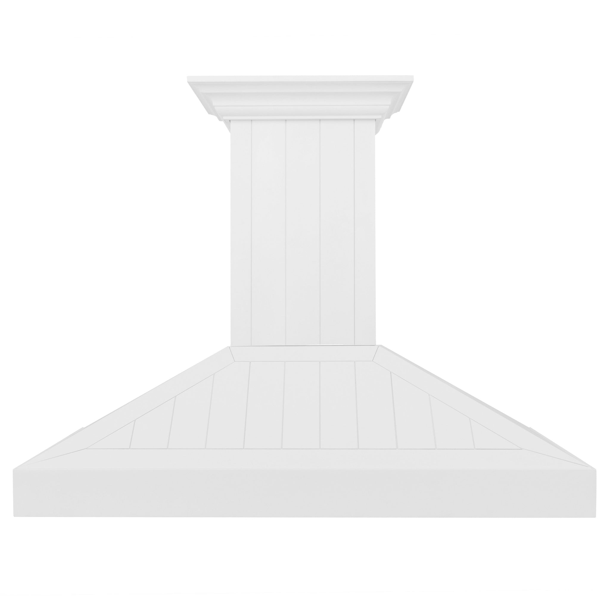 ZLINE 48 in. Wooden Wall Mount Range Hood in Shiplap Bright White Finish (KPWW-48)