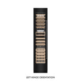 ZLINE 18 in. 9.0 cu. ft. Triple Zone 68 Bottle Left Hinge Column Wine Cooler in Black Stainless Steel (RCWVL-BS-18)
