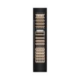 ZLINE 18 in. 9.0 cu. ft. Triple Zone 68 Bottle Right Hinge Column Wine Cooler in Black Stainless Steel (RCWVR-BS-18)